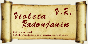 Violeta Radonjanin vizit kartica